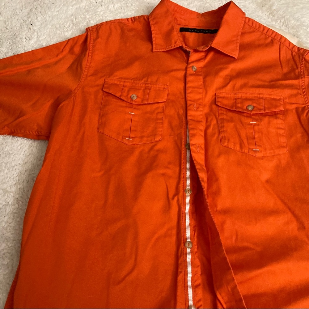 Sean John Orange s/s Button Down